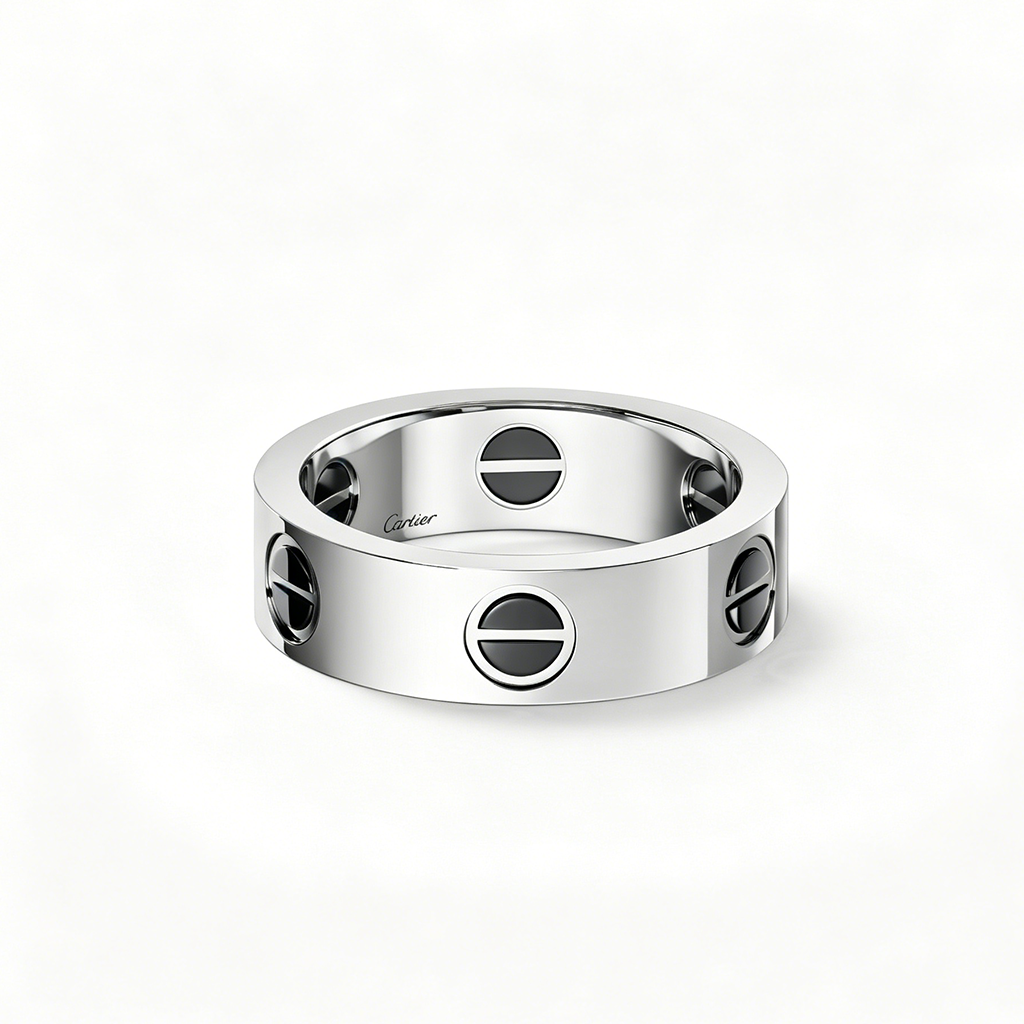 [AuraEcho]LOVE RING 5.5MM NO DIAMONDS  CERAMIC