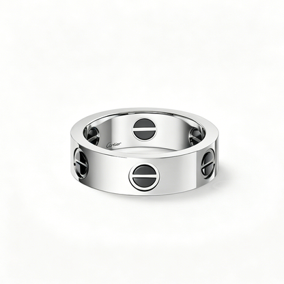 [AuraEcho]LOVE RING 5.5MM NO DIAMONDS  CERAMIC