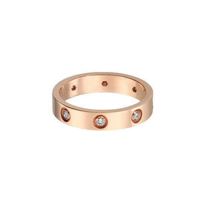 [AuraEcho]LOVE 4MM 8 DIAMOND RING