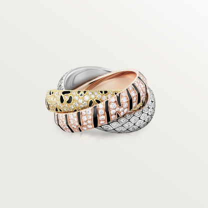 [AuraEcho]TRINITY  RING LEOPARD PRINT