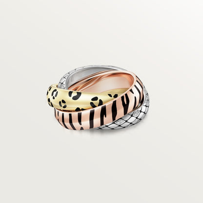 [AuraEcho]TRINITY  RING LEOPARD PRINT