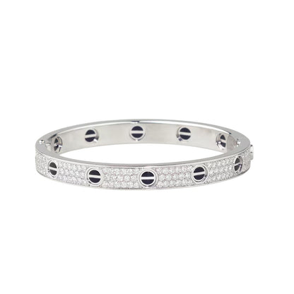 [AuraEcho]LOVE BRACELET 6.1MM DIAMOND-PAVED CERAMIC