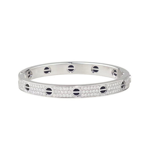 [AuraEcho]LOVE BRACELET 6.1MM DIAMOND-PAVED CERAMIC