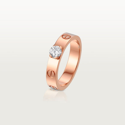 [AuraEcho]LOVE RING 3.6MM 1 BIG DIAMOND