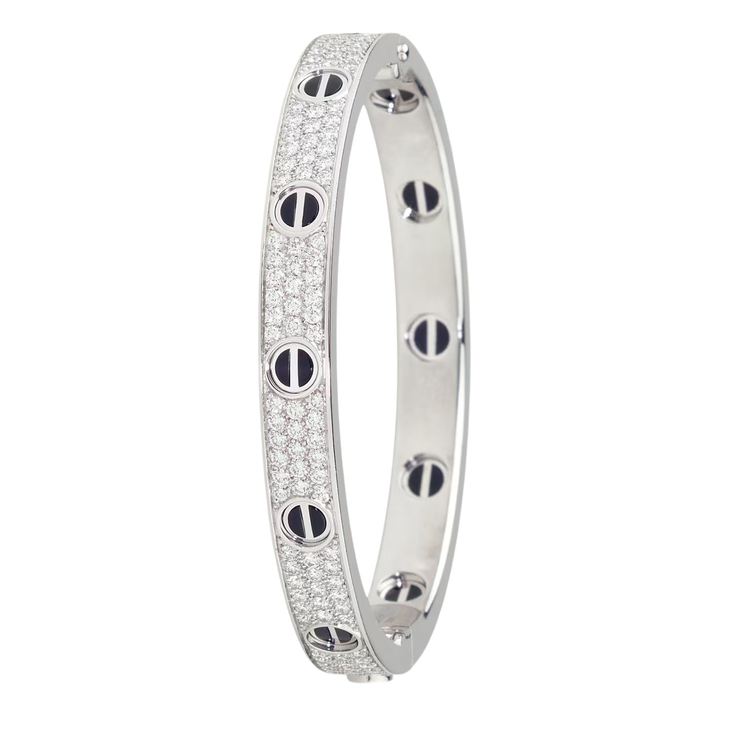 [AuraEcho]LOVE BRACELET 6.1MM DIAMOND-PAVED CERAMIC