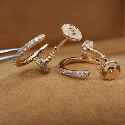 [AuraEcho]JUSTE FULL DIAMOND SMALL EARRINGS
