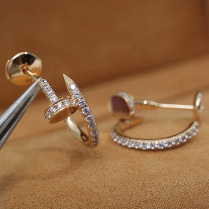[AuraEcho]JUSTE FULL DIAMOND SMALL EARRINGS
