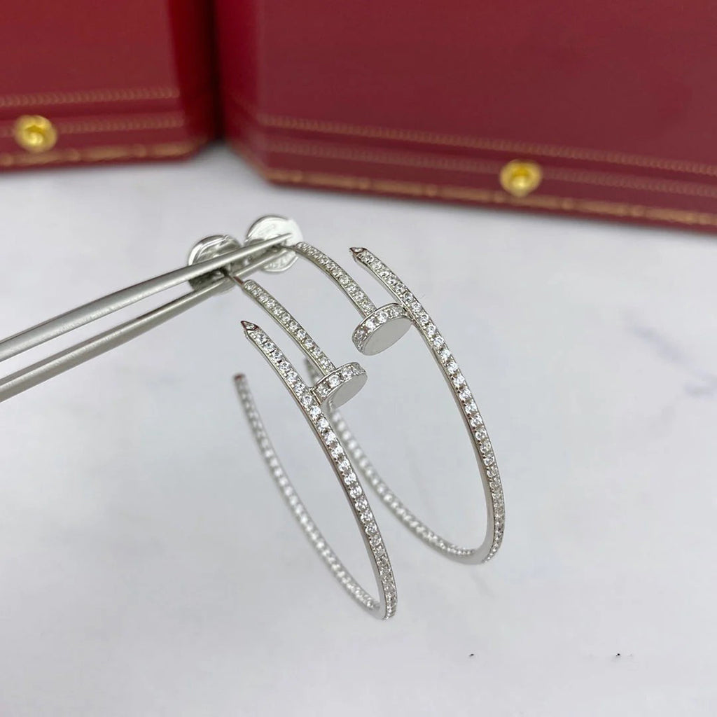 [AuraEcho]JUSTE FULL DIAMOND LARGE EARRINGS