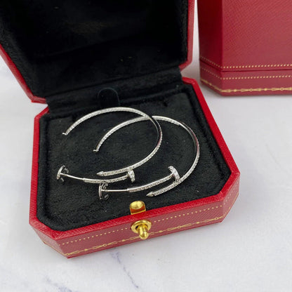 [AuraEcho]JUSTE FULL DIAMOND LARGE EARRINGS