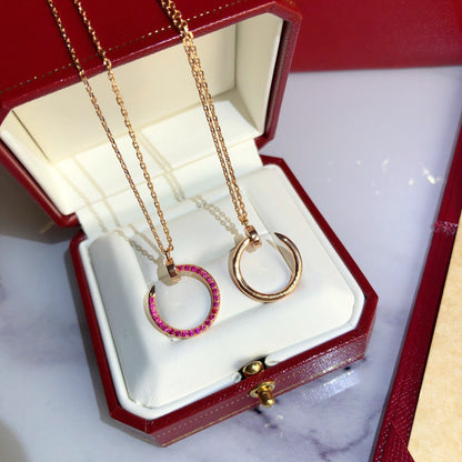 [AuraEcho]JUSTE NECKLACE RED FULL DIAMONDS