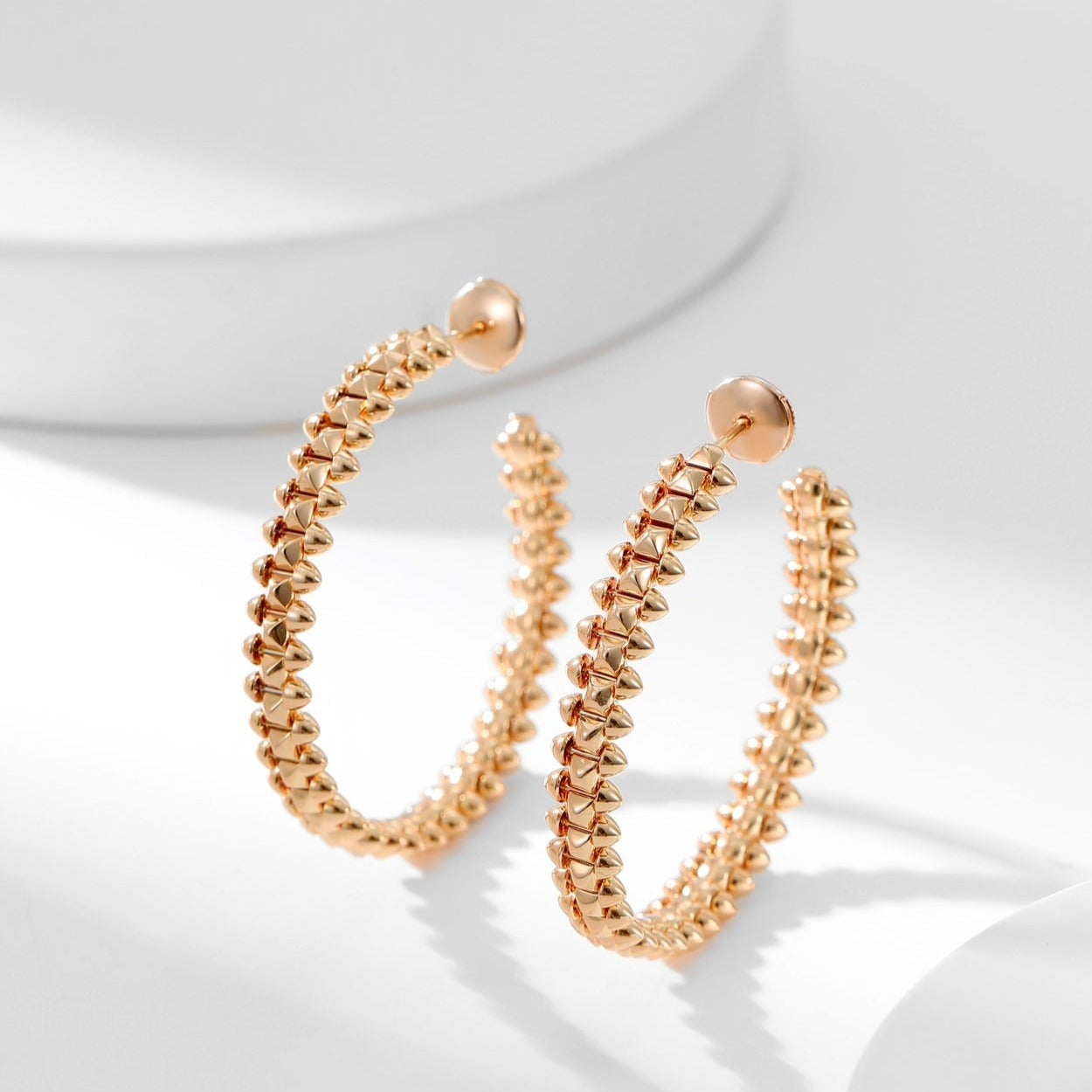 [AuraEcho]CLASH HOOP LARGE EARRINGS