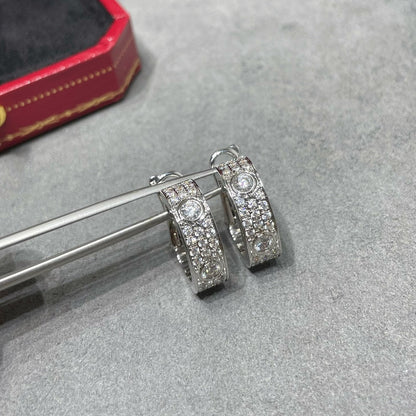 [AuraEcho]LOVE 5.5MM DIAMOND PAVED EARRINGS