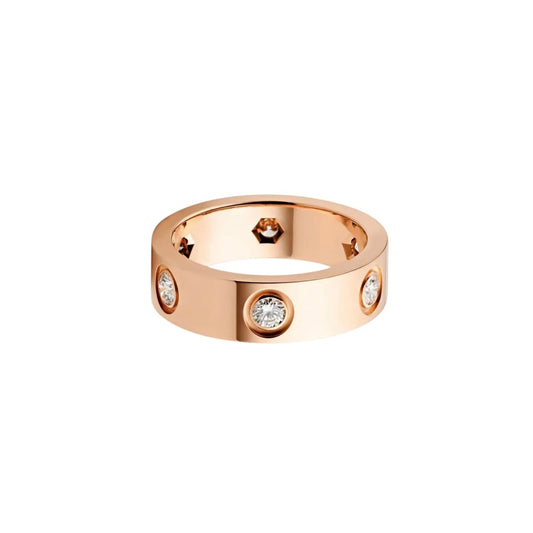 [AuraEcho]LOVE 5.5MM 6 DIAMOND RING