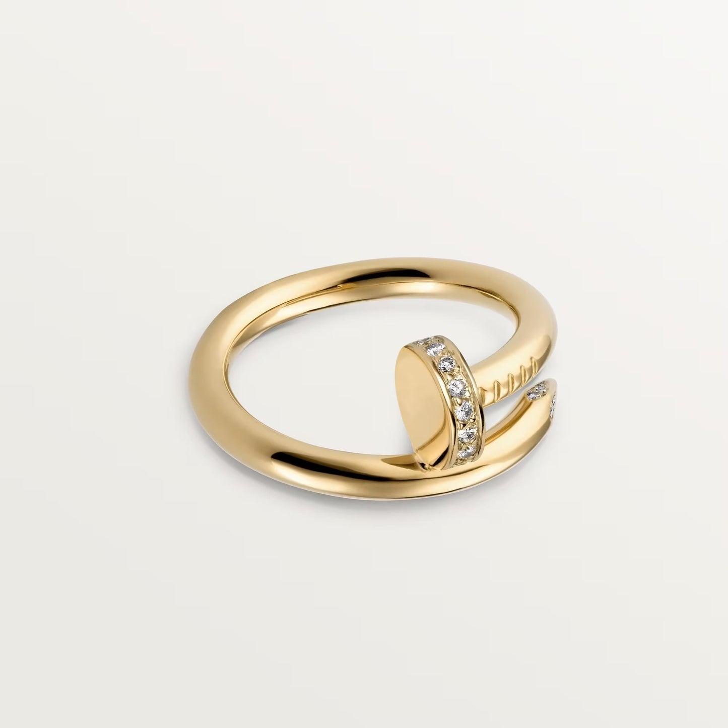 [AuraEcho]JUSTE RING 2.6MM HALF DIAMOND