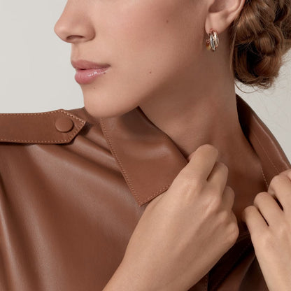 [AuraEcho]TRINITY ON DIAMOND CLASSIC EARRINGS