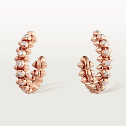 [AuraEcho]CLASH FULL DIAMOND MEDIUM EARRINGS