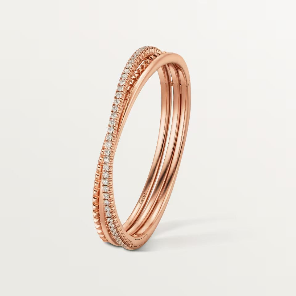 [AuraEcho]ETINCELLE HALF-PAVED DIAMOND BRACELET