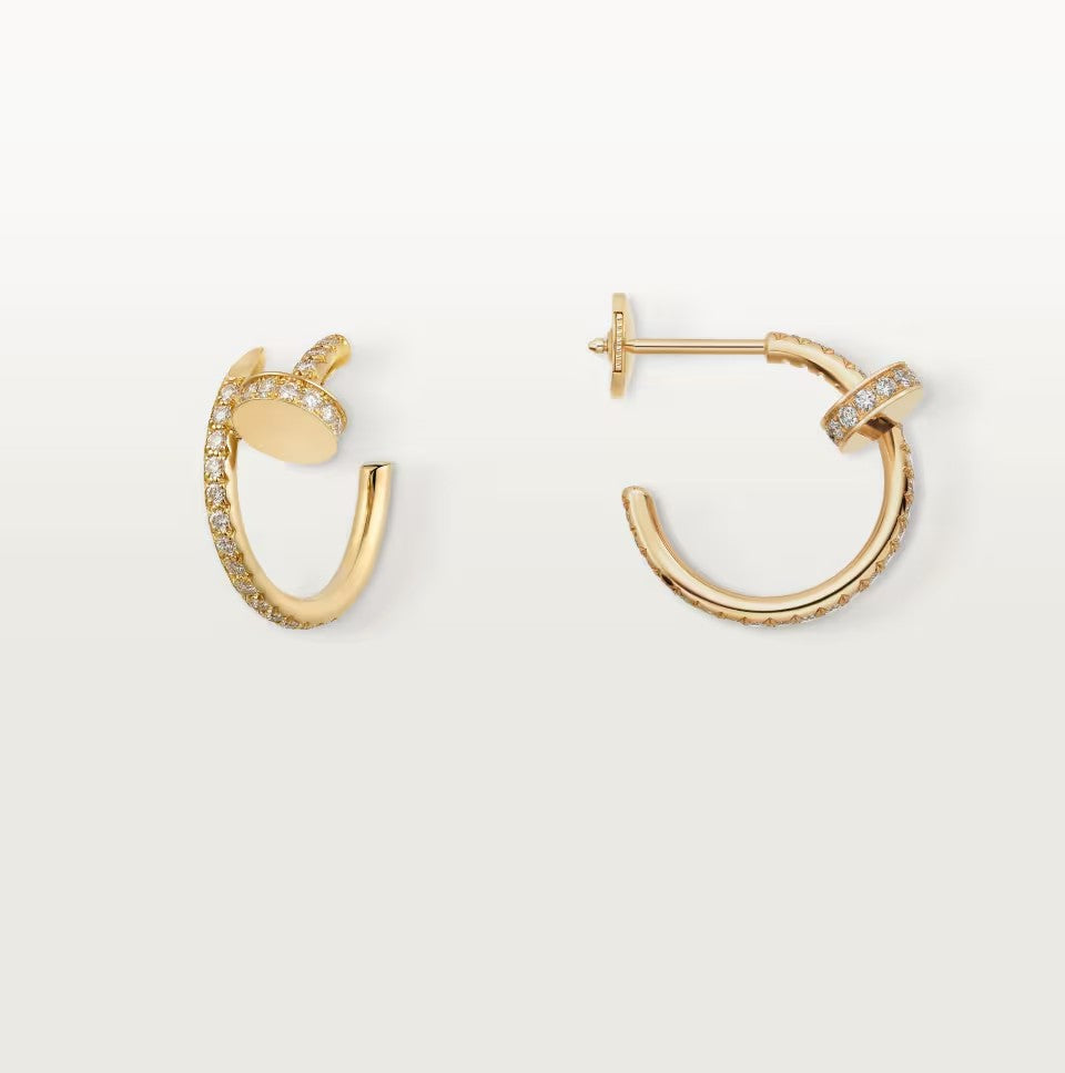 [AuraEcho]JUSTE FULL DIAMOND SMALL EARRINGS