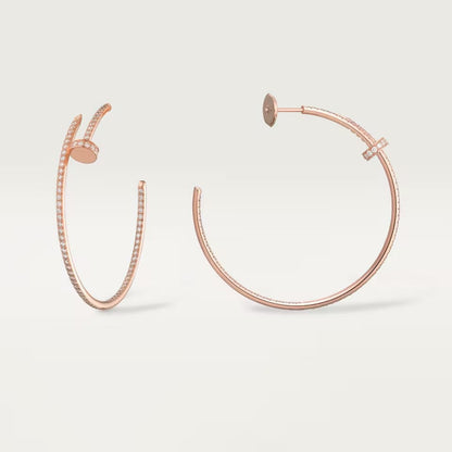 [AuraEcho]JUSTE FULL DIAMOND LARGE EARRINGS