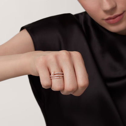[AuraEcho]JUSTE RING 4.8MM FULL DIAMOND
