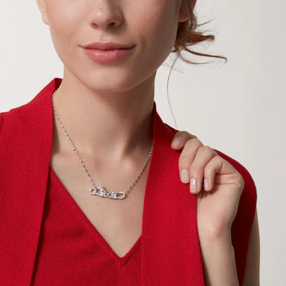 [AuraEcho]PANTHERE PAVED DIAMOND NECKLACE