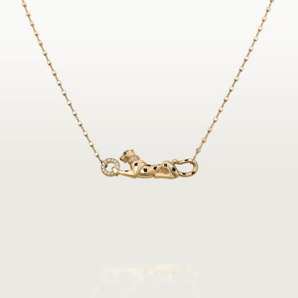 [AuraEcho]PANTHERE FULL DIAMOND NECKLACE
