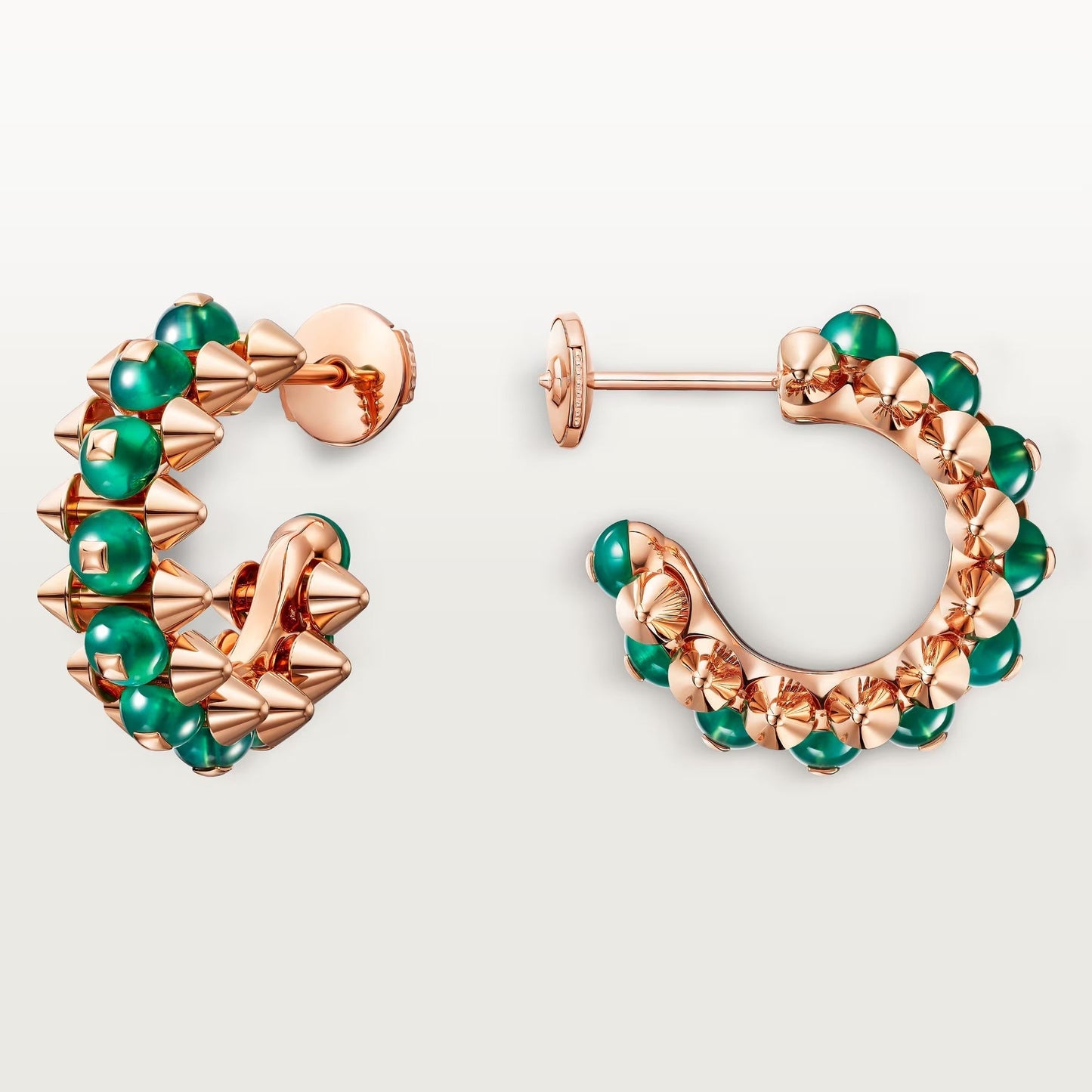 [AuraEcho]CLASH 7.9MM AGATE CHALCEDONY EARRINGS