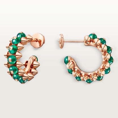 [AuraEcho]CLASH 7.9MM AGATE CHALCEDONY EARRINGS