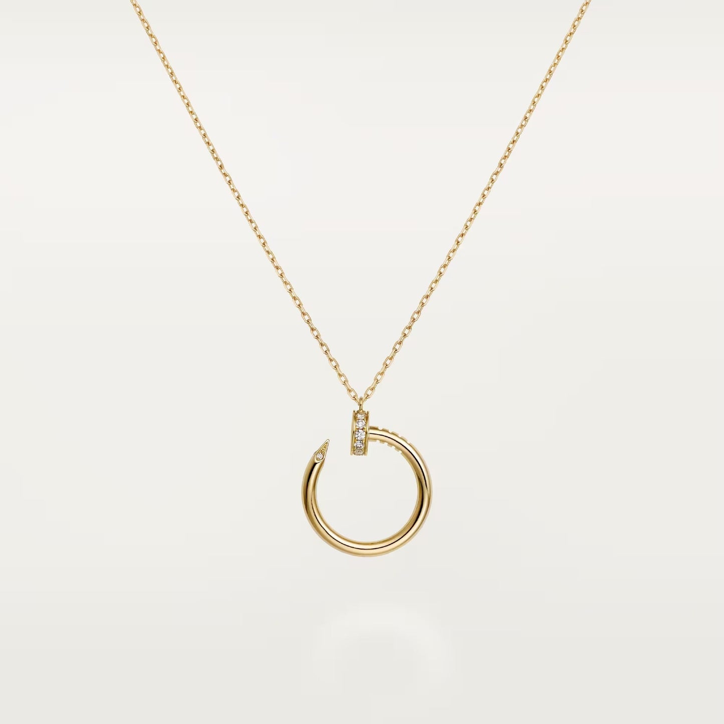 [AuraEcho]JUSTE NECKLACE HALF DIAMOND