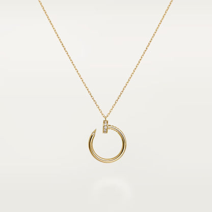 [AuraEcho]JUSTE NECKLACE HALF DIAMOND
