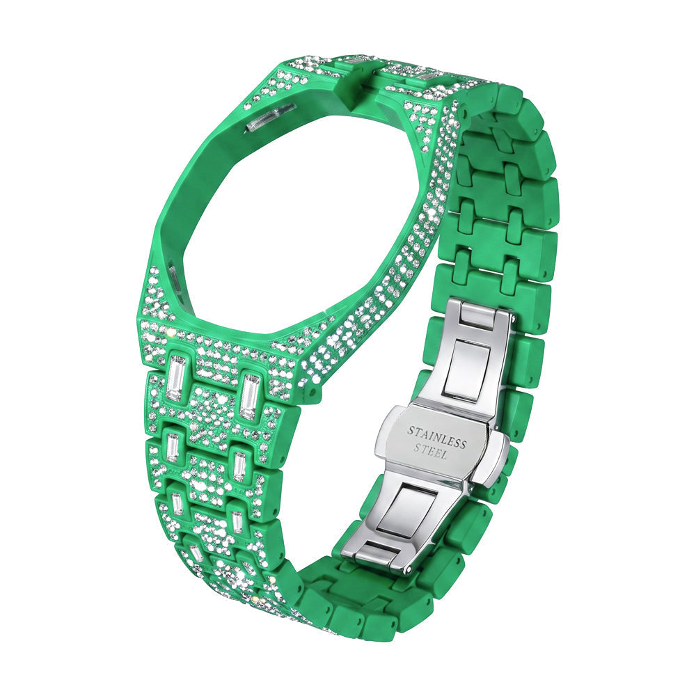 Royal Oak Pop Exclusive Bioceramic Case & Bioceramic Strap Full Diamond