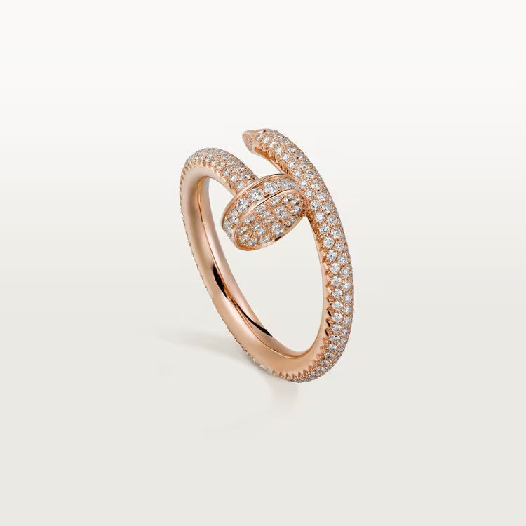 [AuraEcho]JUSTE RING 2.6MM FULL DIAMOND