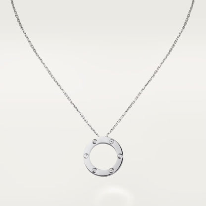 [AuraEcho]LOVE NECKLACE 16MM 3 DIAMONDS