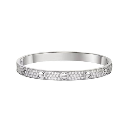 [AuraEcho]LOVE BRACELET 6.1MM DIAMOND-PAVED