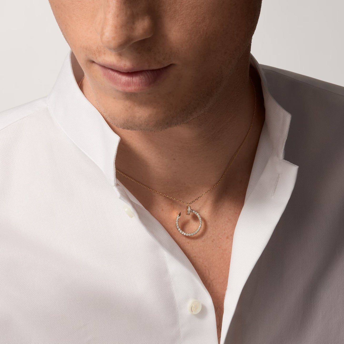 [AuraEcho]JUSTE NECKLACE FULL DIAMOND