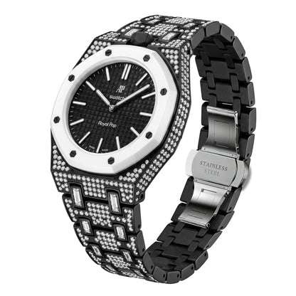Royal Oak Pop Exclusive Bioceramic Case & Bioceramic Strap Full Diamond