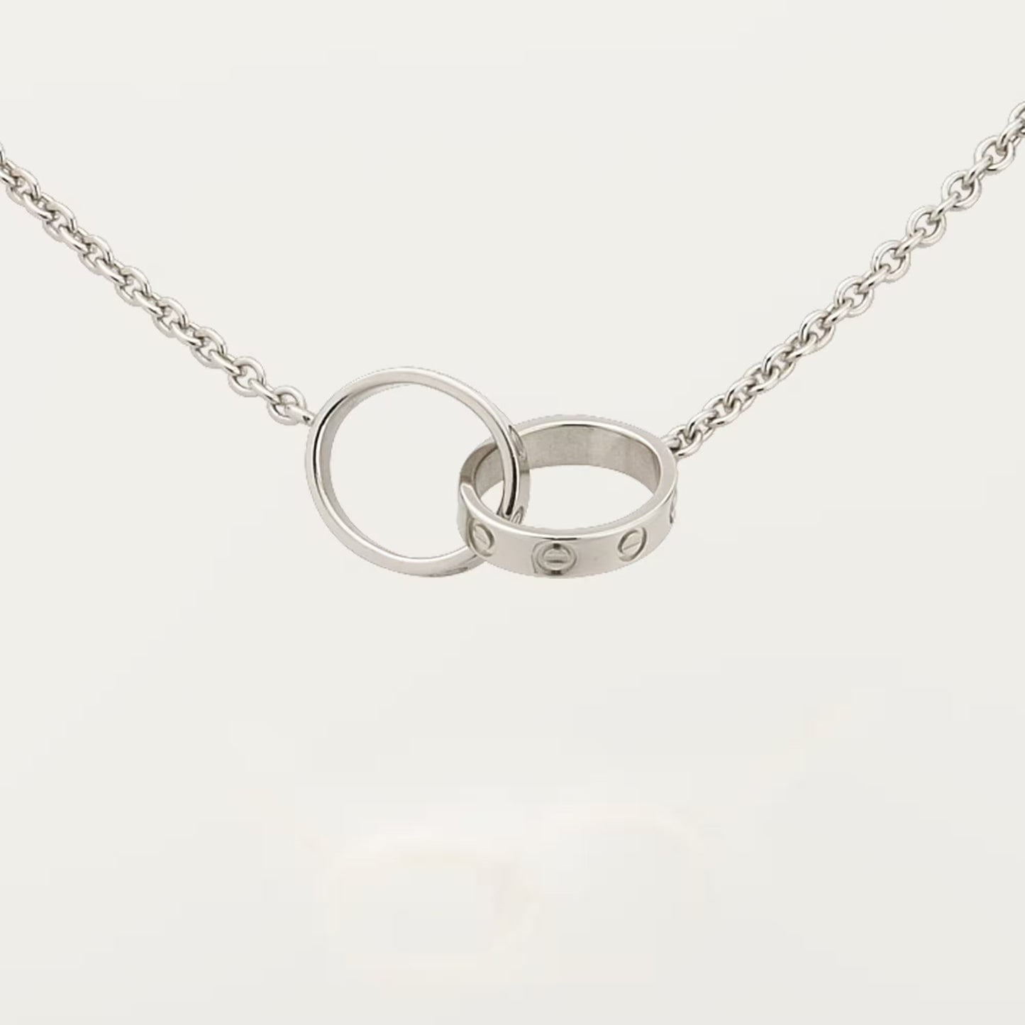 [AuraEcho]LOVE DOUBLE RING NECKLACE