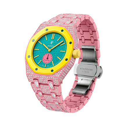 Royal Oak Pop Exclusive Bioceramic Case & Bioceramic Strap Full Diamond