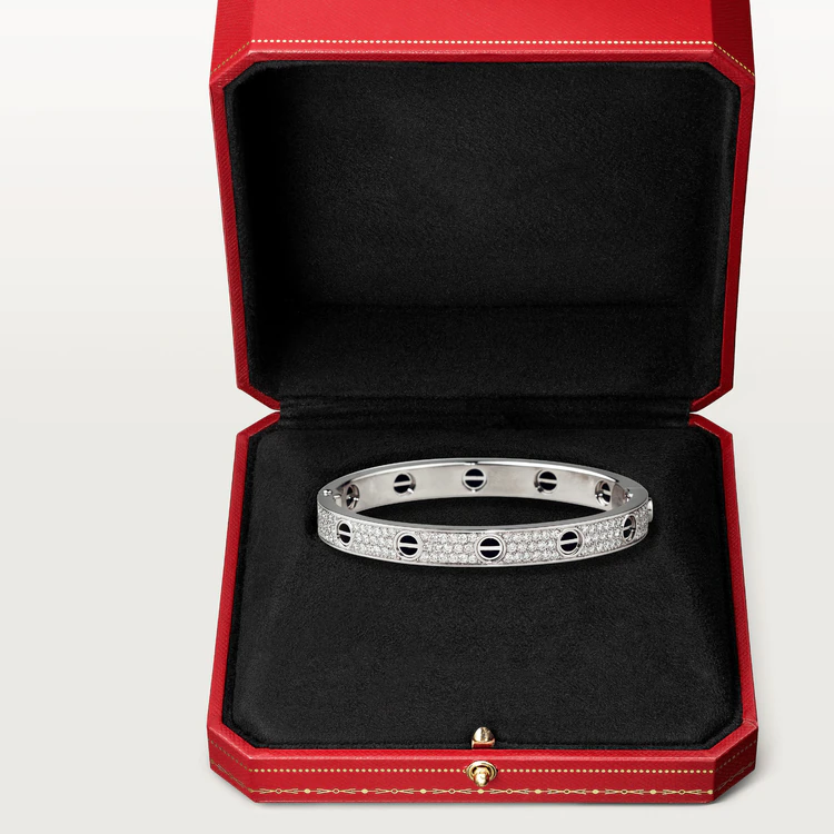 [AuraEcho]LOVE BRACELET 6.1MM DIAMOND-PAVED CERAMIC