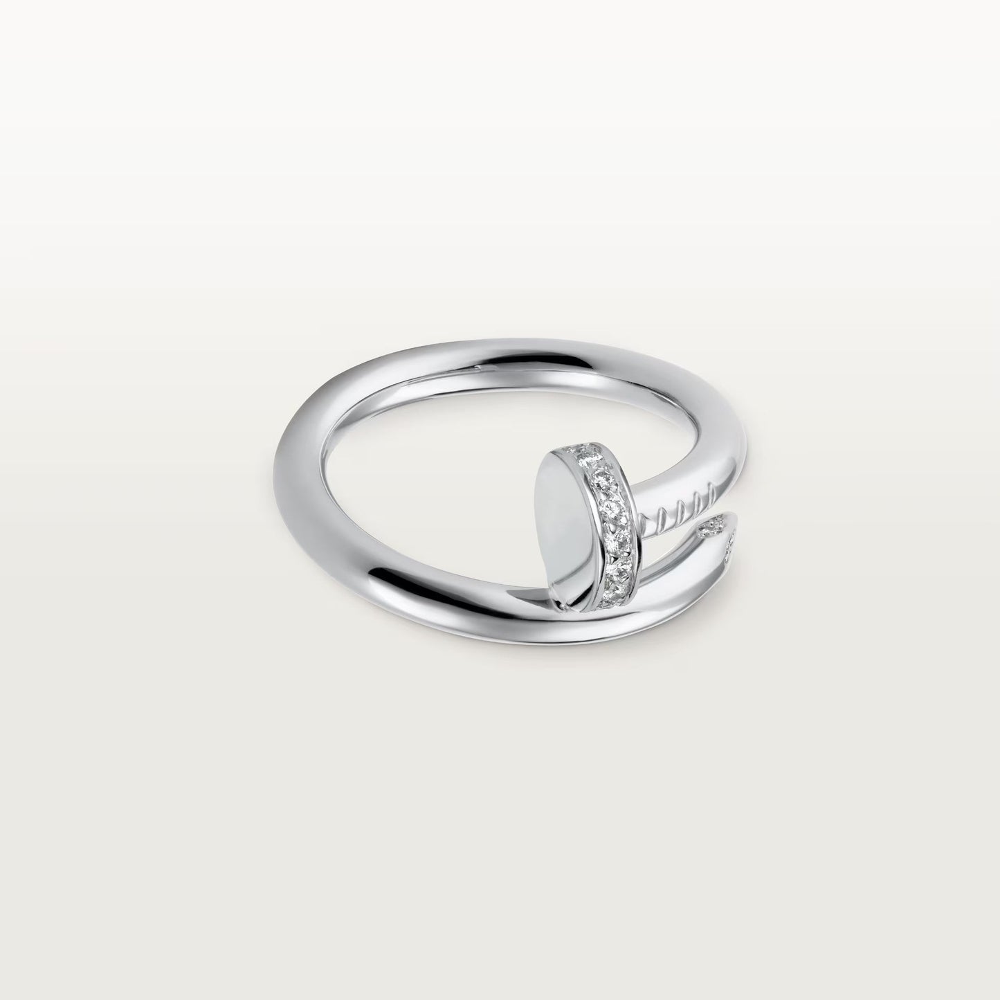 [AuraEcho]JUSTE RING 2.6MM HALF DIAMOND