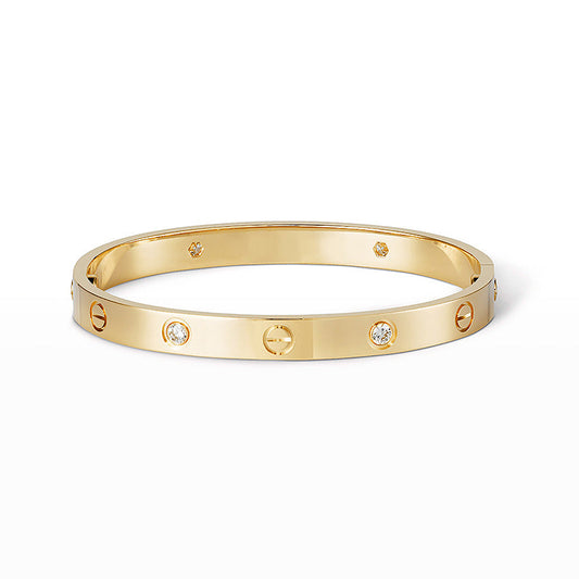 [AuraEcho]LOVE BRACELET 6.1MM 4 DIAMONDS