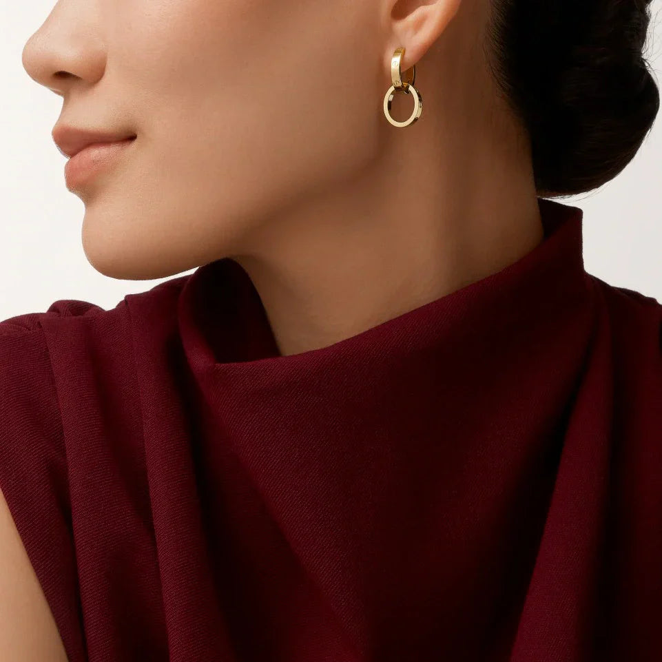 [AuraEcho]LOVE 3.3MM DANGLE EARRINGS