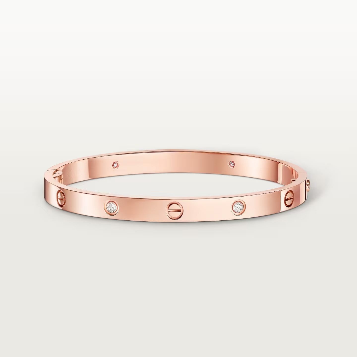 [AuraEcho]LOVE BRACELET 4.8MM 4 DIAMONDS