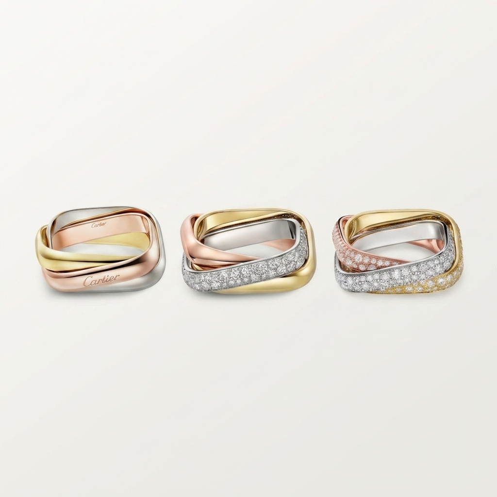 [AuraEcho]TRINITY 3.5MM CUSHION RING COLLECTION