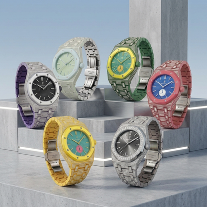 Royal Oak Pop Exclusive Bioceramic Case & Bioceramic Strap Full Diamond