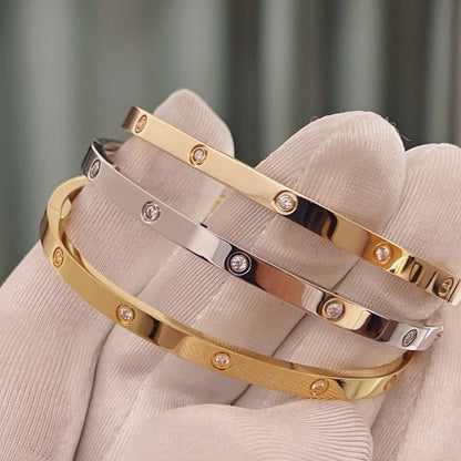 [AuraEcho]LOVE BRACELET 3.65MM 10 DIAMONDS