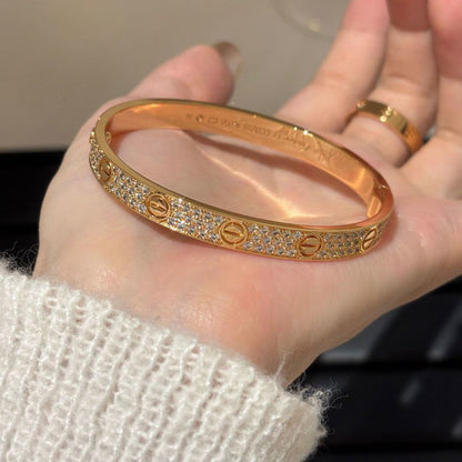 [AuraEcho]LOVE BRACELET 6.1MM DIAMOND-PAVED