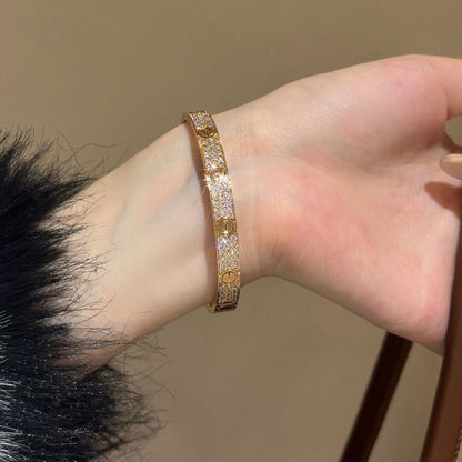 [AuraEcho]LOVE BRACELET 6.1MM DIAMOND-PAVED