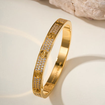 [AuraEcho]LOVE BRACELET 6.1MM DIAMOND-PAVED