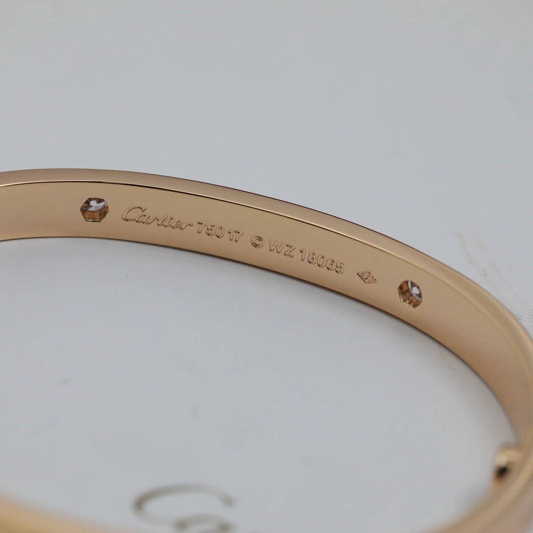 [AuraEcho]LOVE BRACELET 6.1MM 4 DIAMONDS